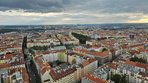 I visited Prague TV tower with my family. It was beautiful.